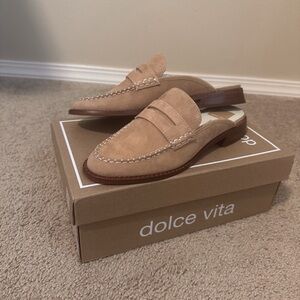 Dolce Vita Camel Suede Loafers